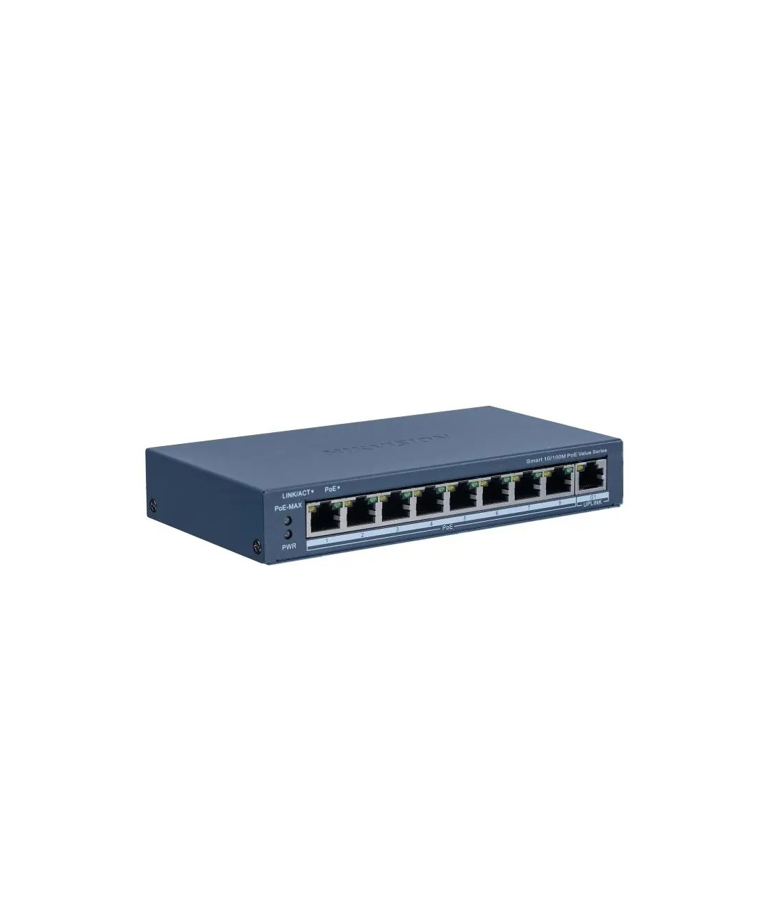 PoE Суич HikVision DS-3E1309P-EI/M, 8x100Mbps PoE +1xGigabit network RJ45 UP