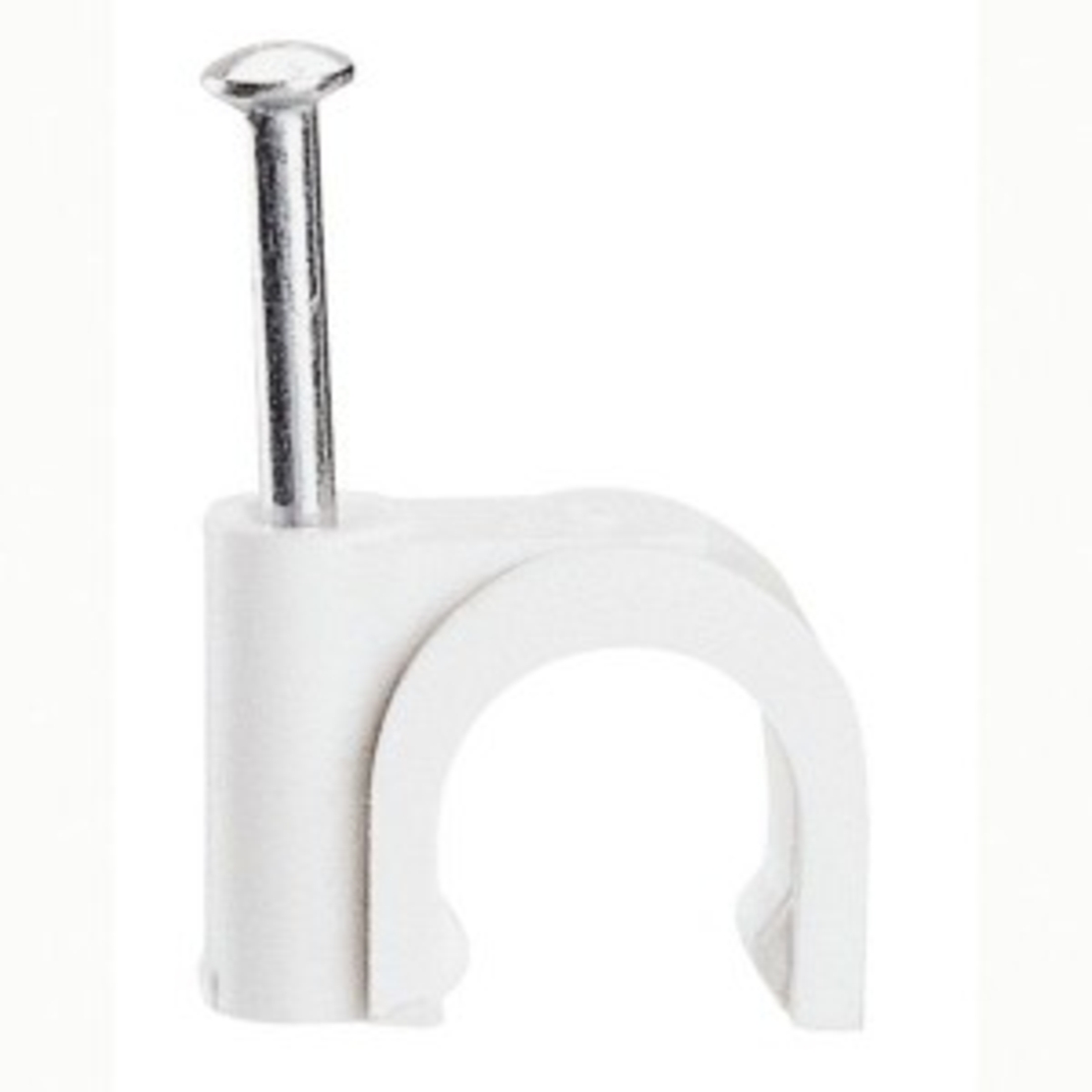 Скоба за кабел, Ф 4mm, с пирон - 100 бр. - Legrand Fixfor 31553