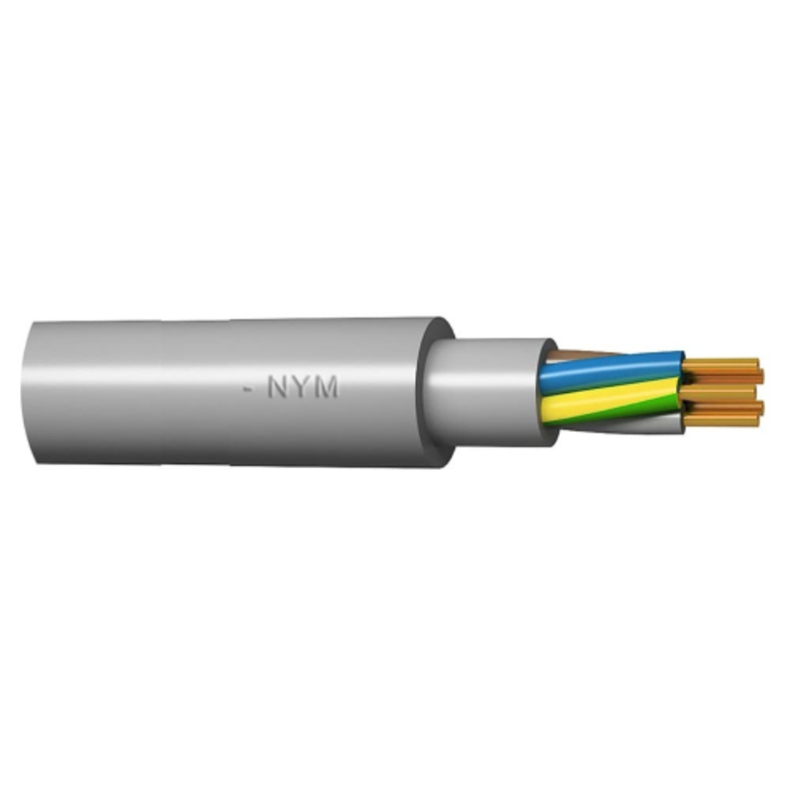 Кабел NYM 3x2.5 сив - 100 m - BG NYM 4034030025