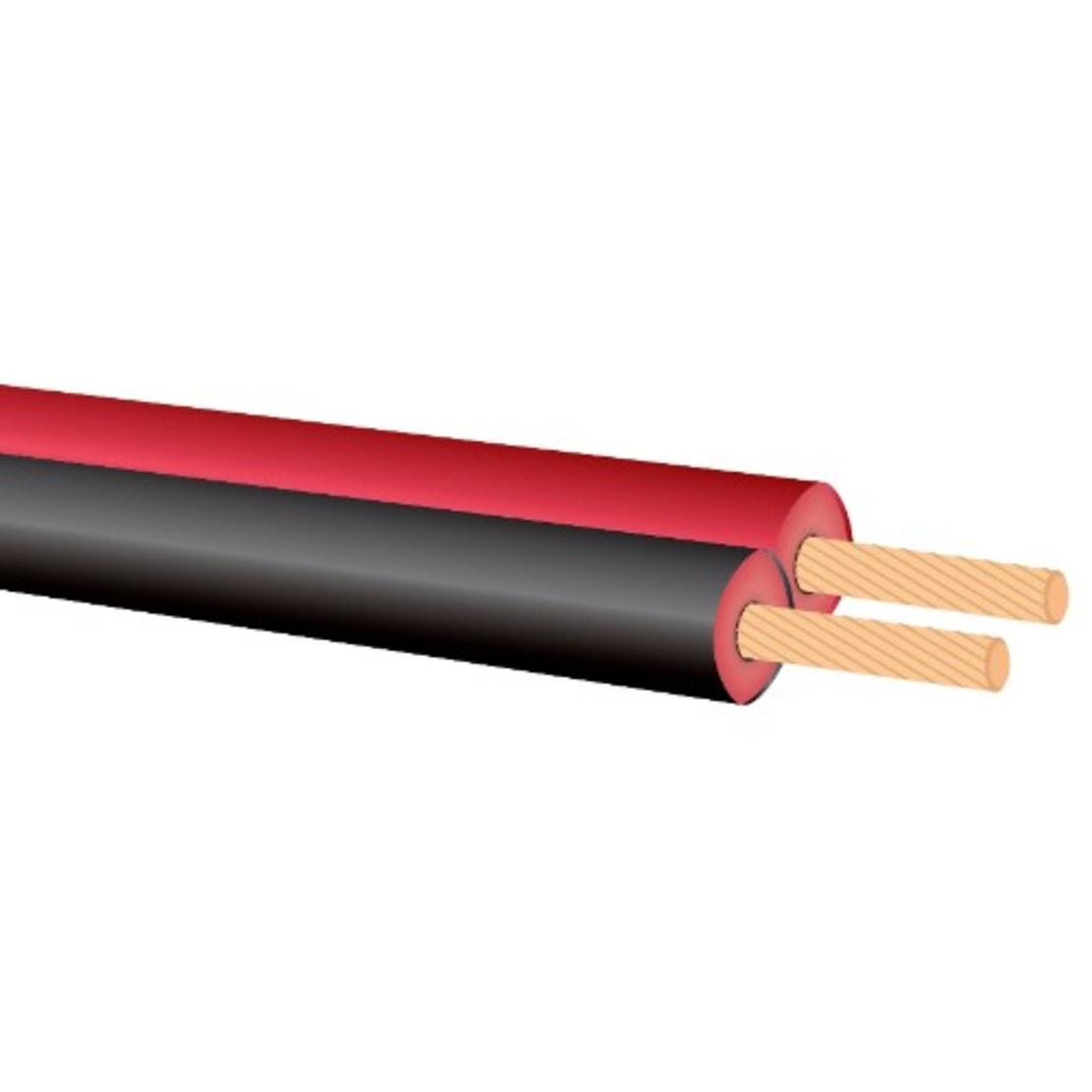 Кабел H03VH-H 2x0.75 черен и червен - 100 m - Fender Cables H03VH-H FC0103007