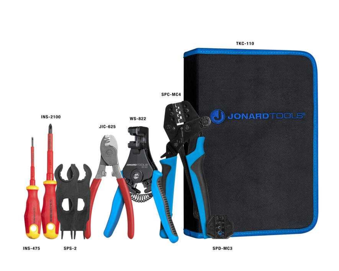 Комплект професионални инструменти Jonard Tools за фотоволтаични инсталации