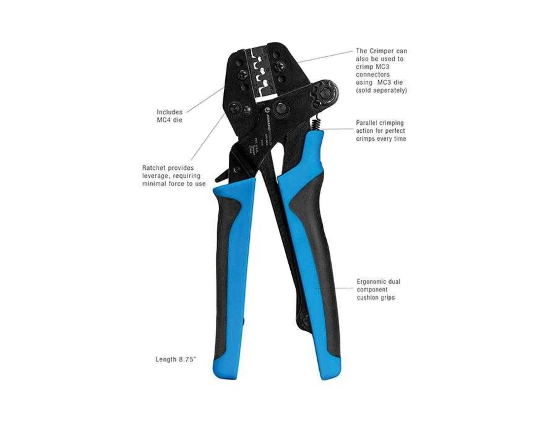 Клещи кримпващи, професионални Jonard Tools за MC4 фотоволтаични конектори
