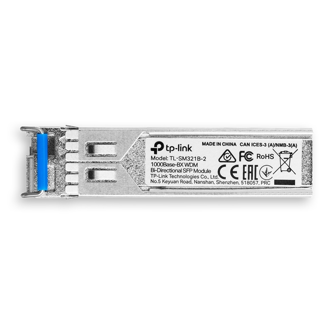 SFP Модул Single-Mode 1000Base-BX WDM Bi-Directional TX 1310 nm/ RX 1550 nm - Omada by TP-Link SM321B-2