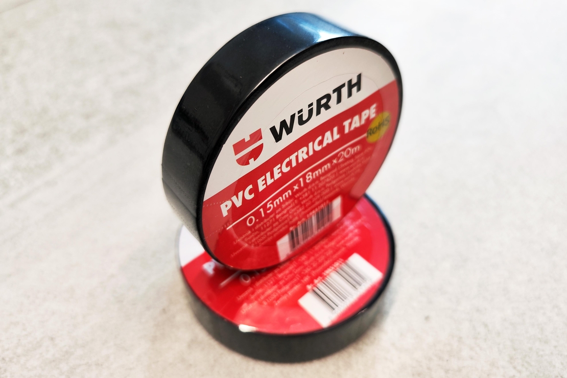 Изолационна лента Wurth 20м/18mm/0.15mm, черна