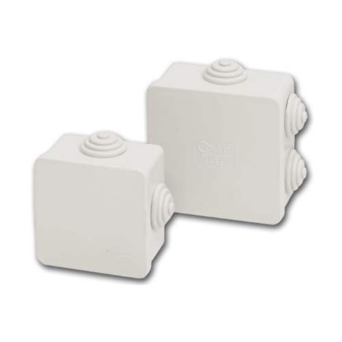 Разклонителна кутия открит монтаж 80x80 x40mm IP54 Сив - Courbi Watertight CR32-21004-808