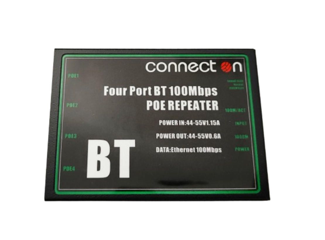POE Екстендер/Репитер 4x10/100 IEEE 802.3bt