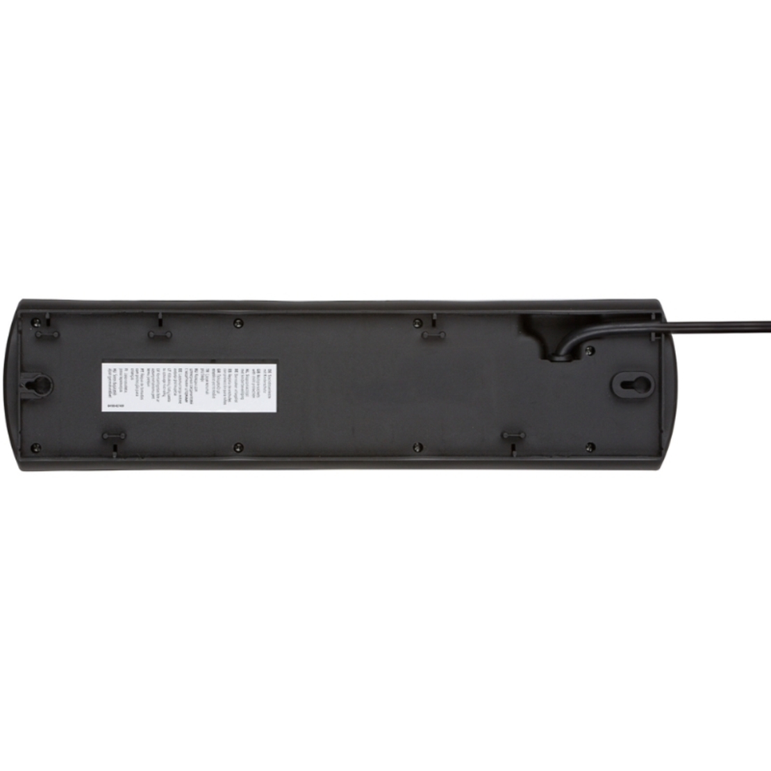 Разклонител 10x 2P+E два реда с 2 ключа ON/OFF и кабел 2m Черен - Brennenstuhl Primera-Line Power Strip BS1153300120