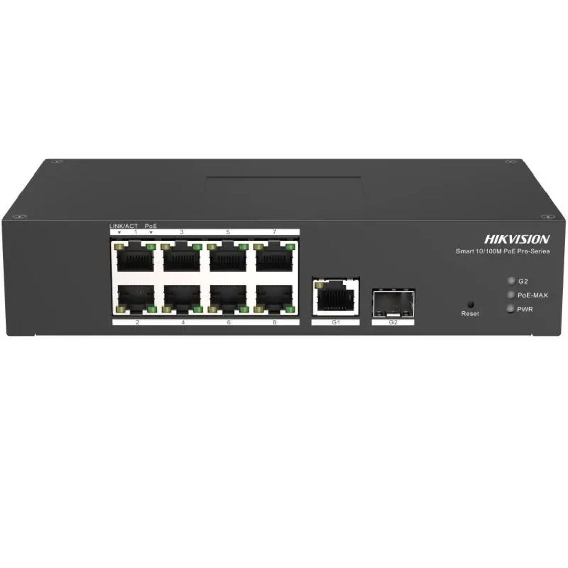 PoE Суич HikVision DS-3T1310P-SI/HS, 8 Port Fast Ethernet Smart Harsh
