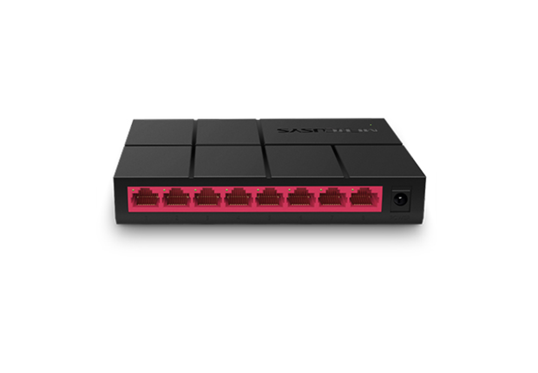 Суич Mercusys MS108G, 8-порта 10/100/1000Mbps
