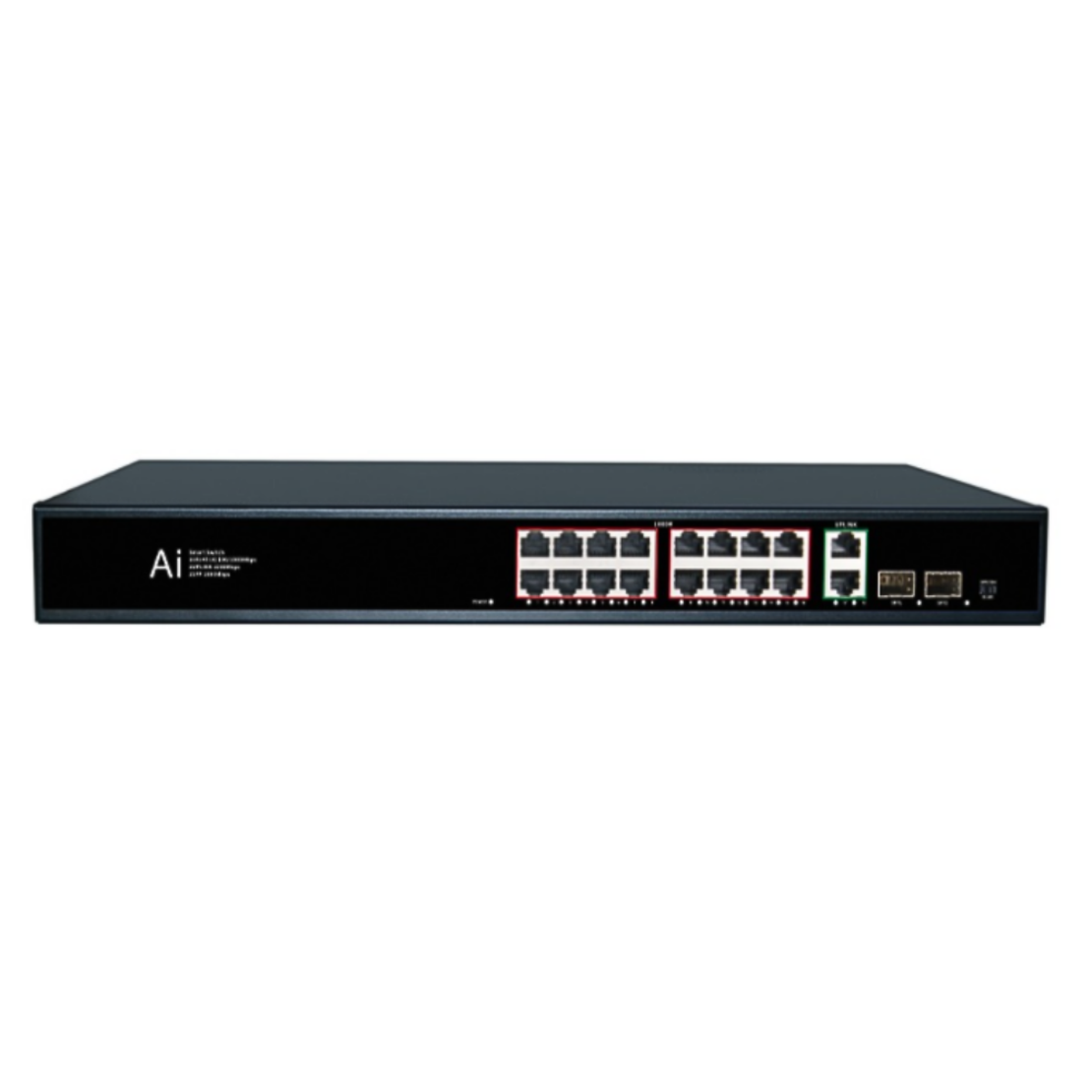 16 портов 10/100/1000M POE Суич ConnectOn (2 uplink+2 SFP)