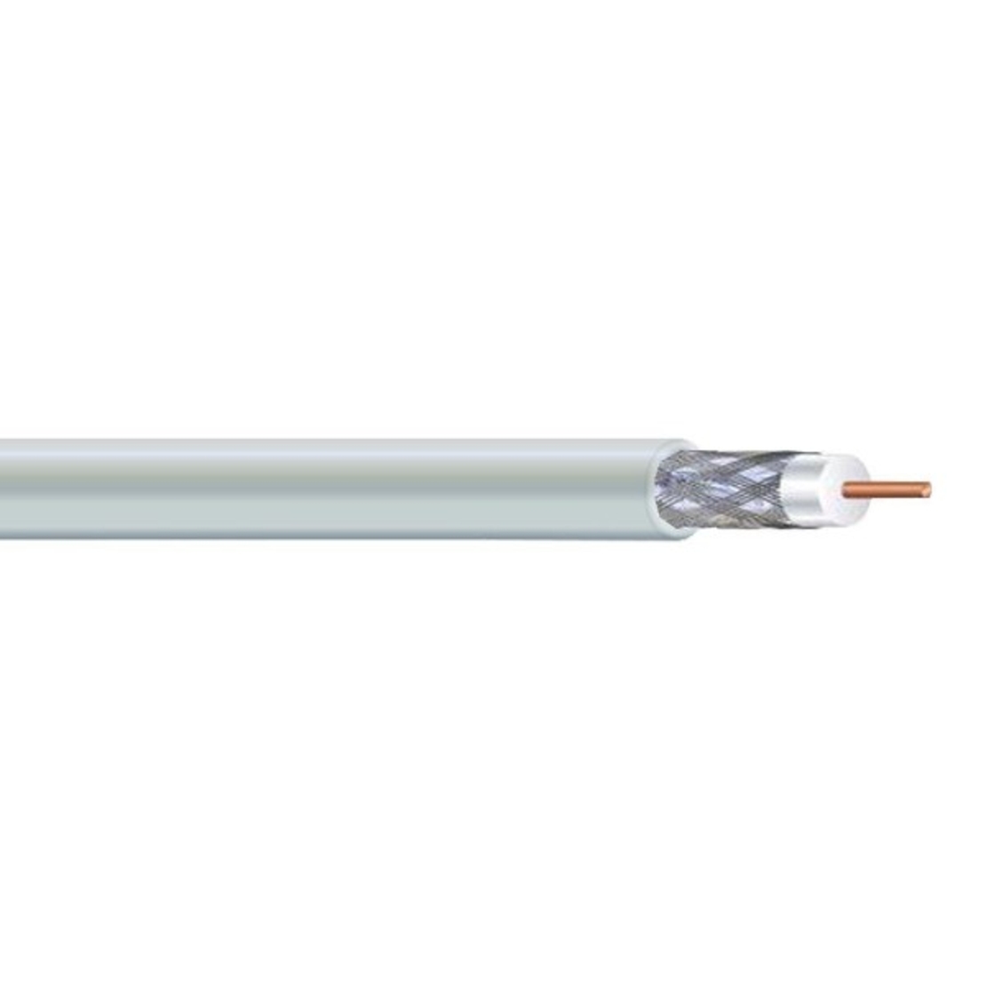 Кабел коаксиал RG6 бял - 100 m - ELAN RG6 E080061