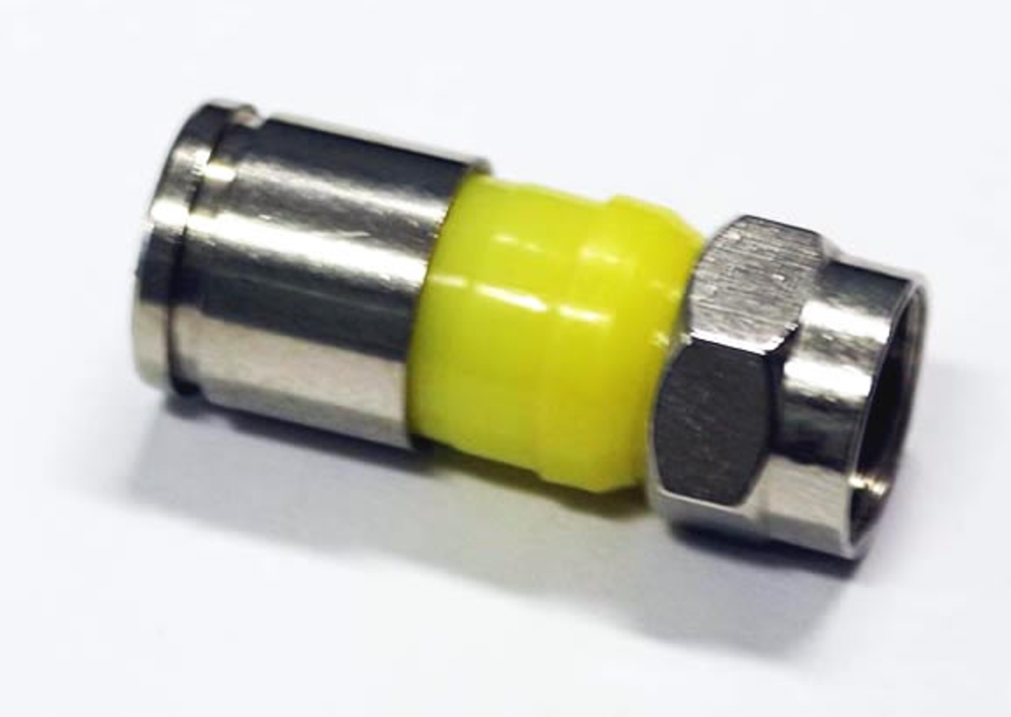 F - конектор за компресиране за RG6
