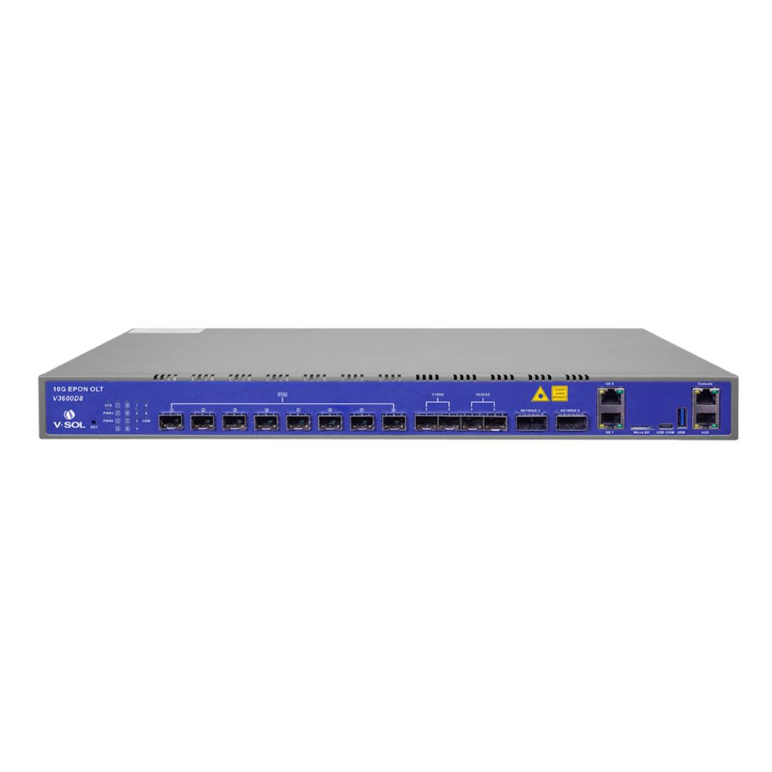 10G EPON 8 PON OLT V3600D8/2AC