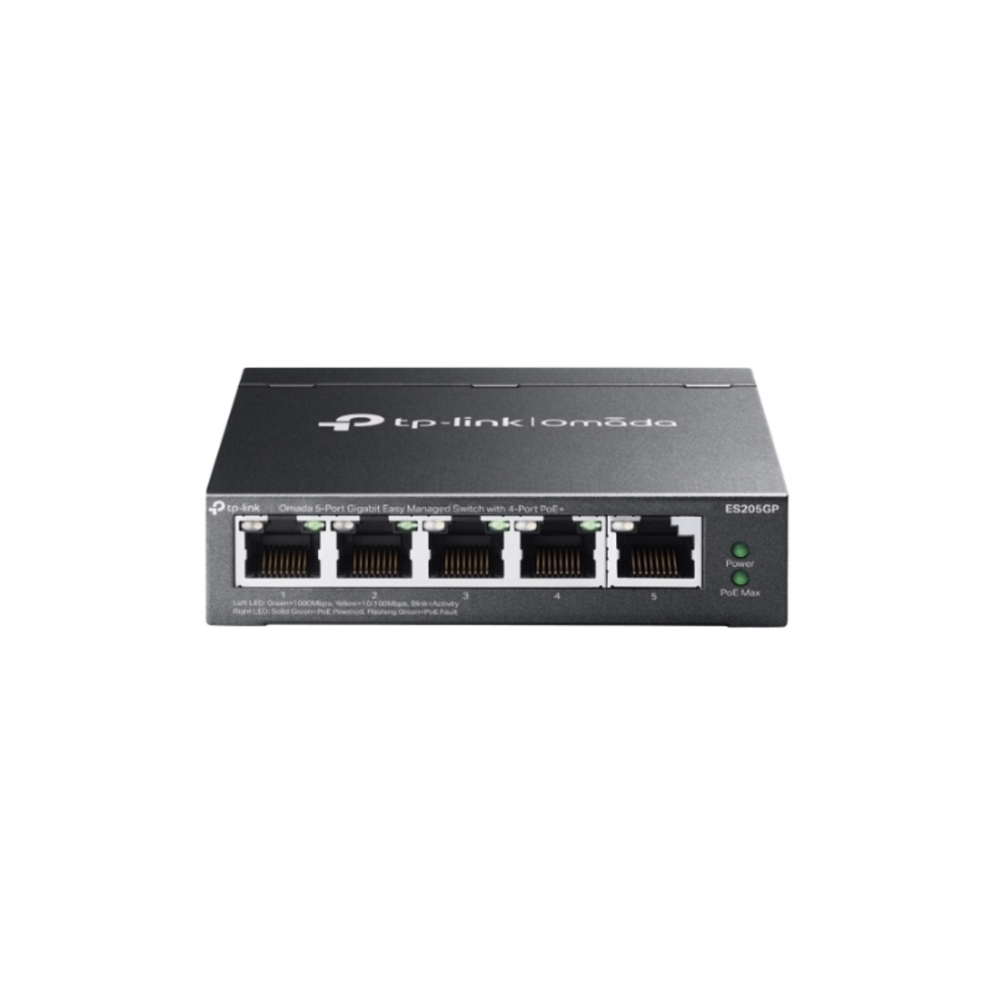5-Port Gigabit Easy Managed Switch with 4-Port PoE+ - Omada by TP-Link ES205GP