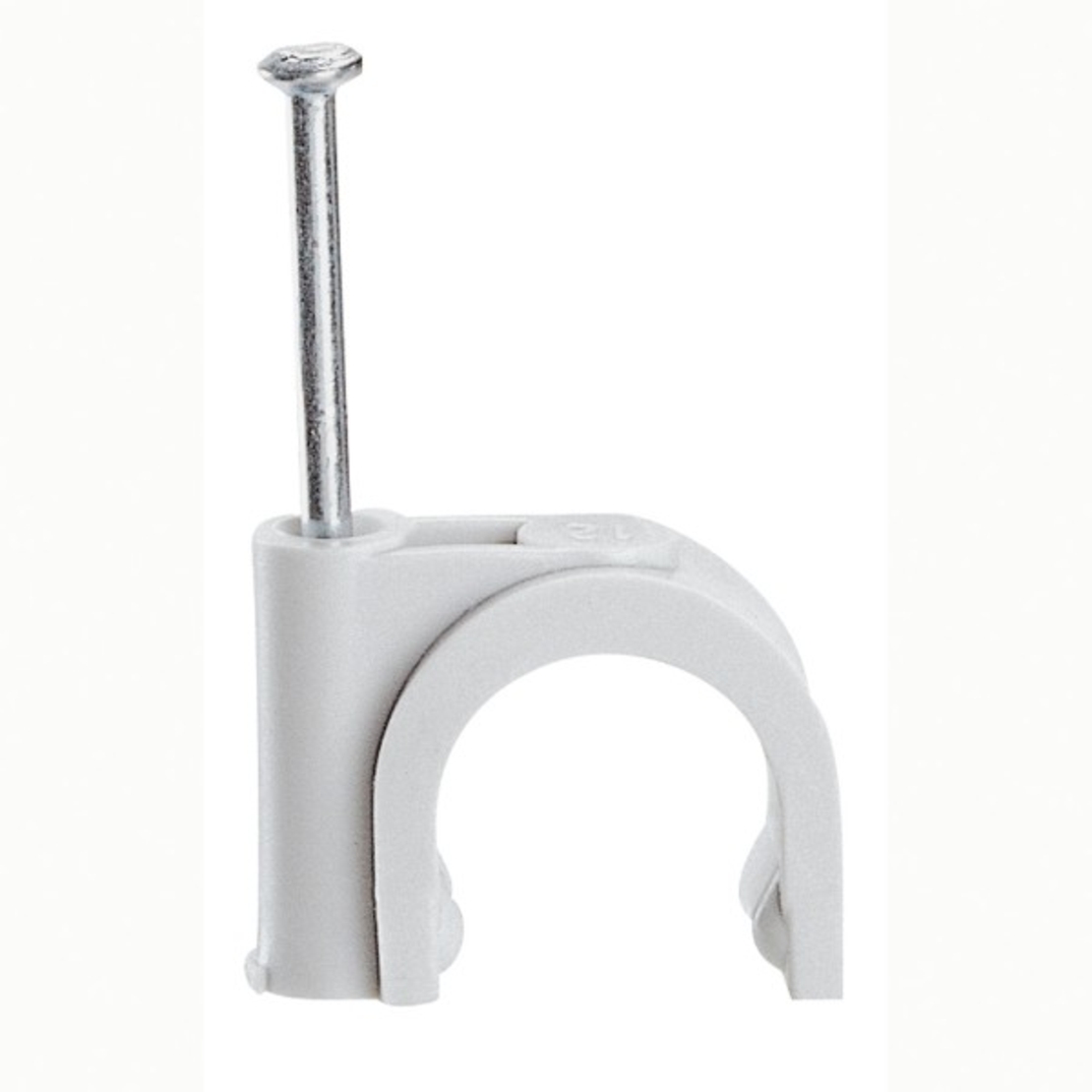 Скоба за кабел, Ф 7mm, с пирон - Legrand Fixfor 31526