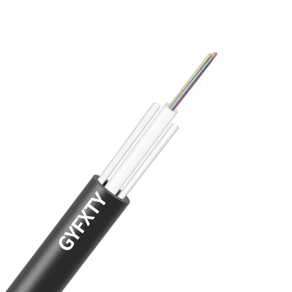 GYFXTY 12F, G652D, 2x1.00mm FRP, 2km, OD7.0 HDPE- високо качество, диелектричен