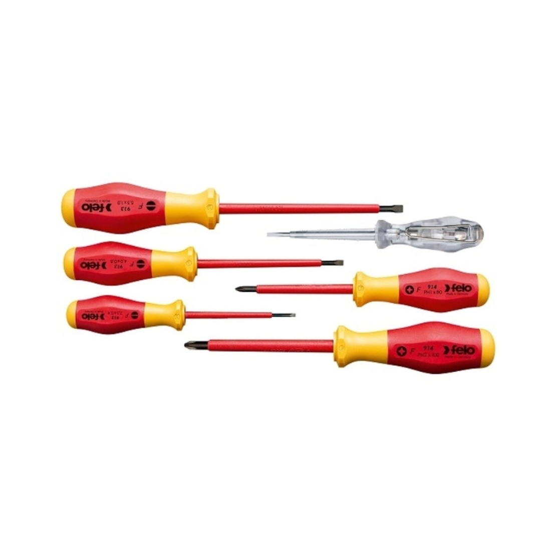 Комплект отвертки N9 1000V 6 броя - FeloFL91396198