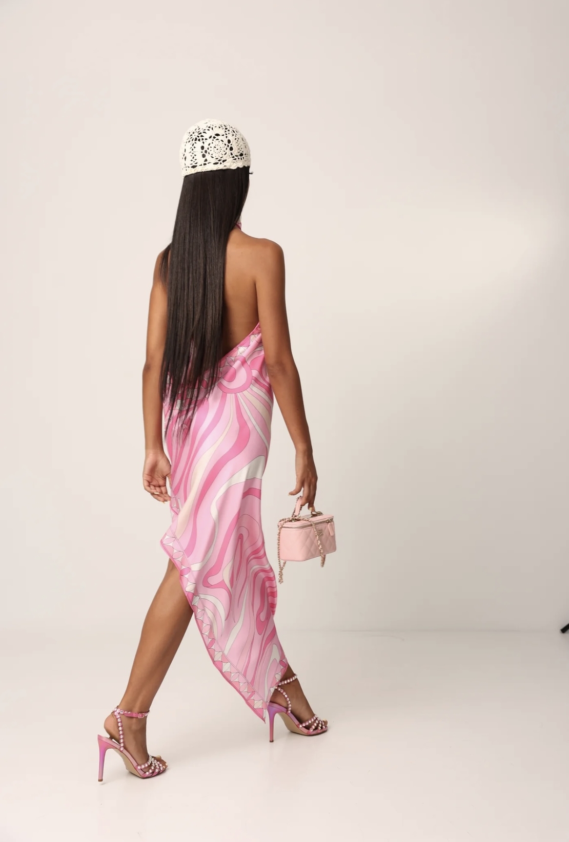 Дълга рокля „Pink Mirage“