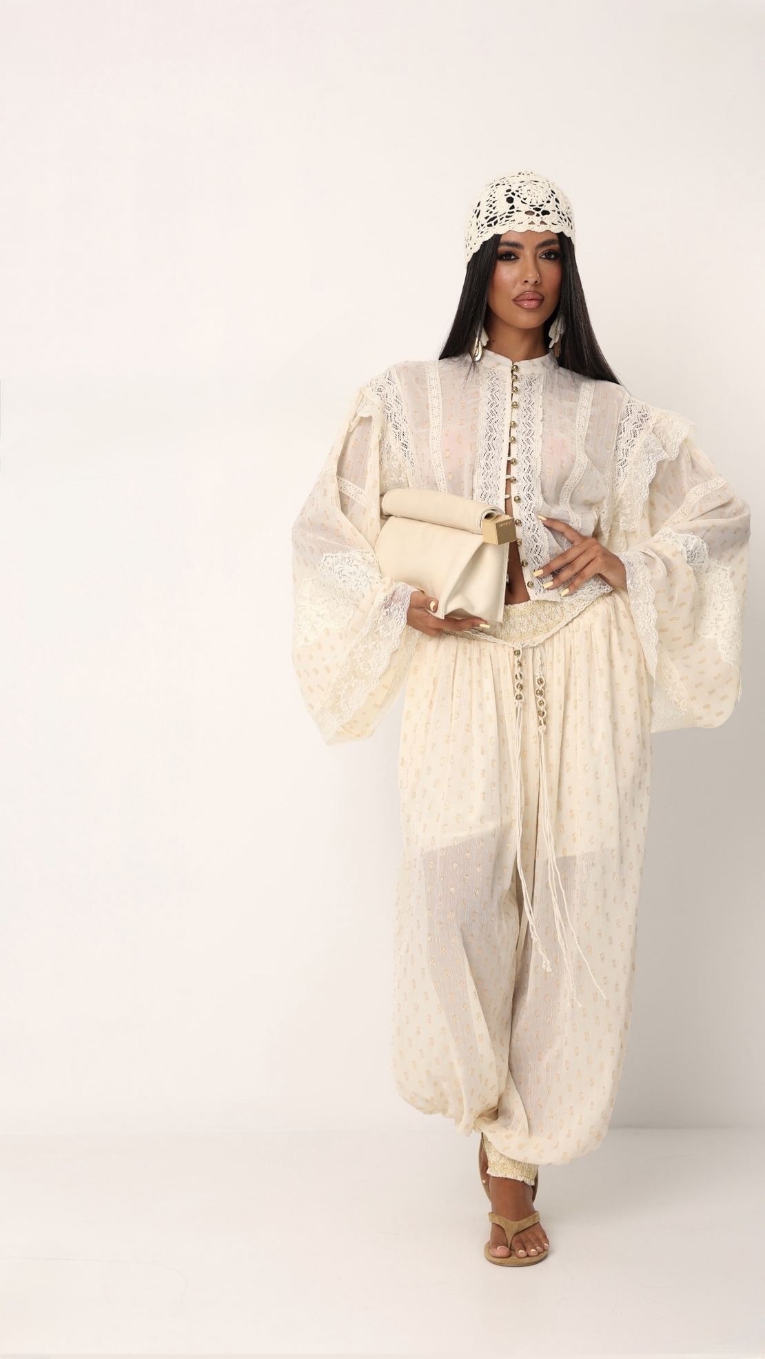 Комплект в екрю “Boho”
