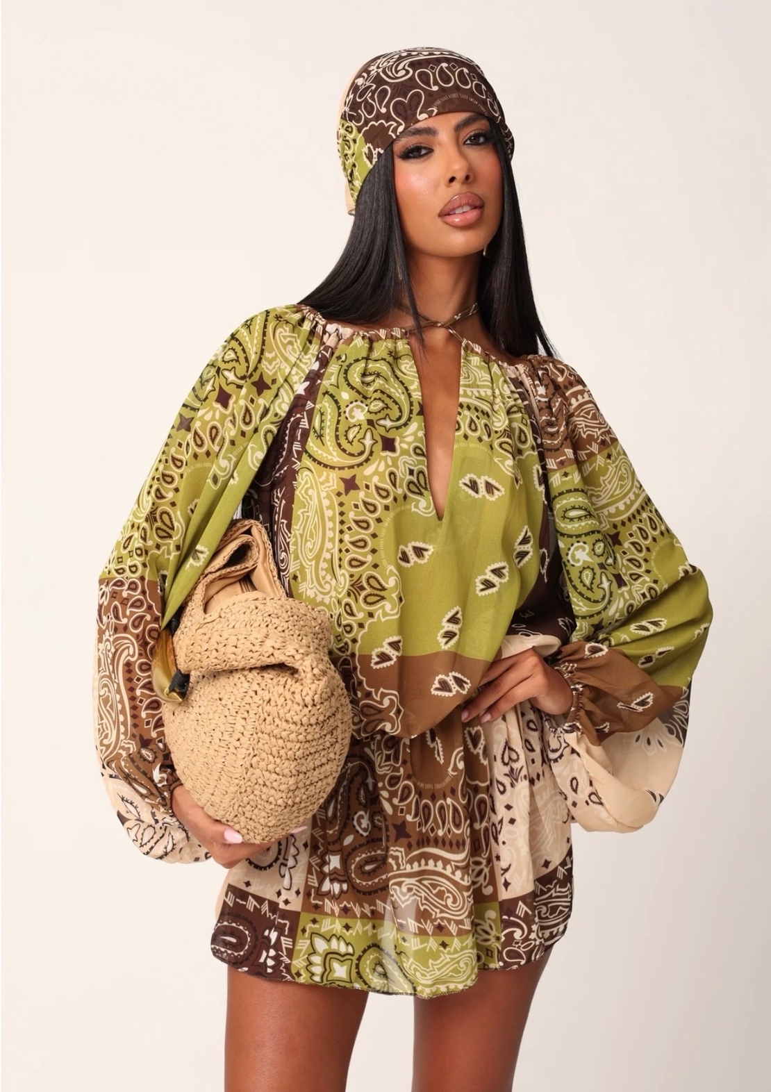 Рокля  Green & Brown
