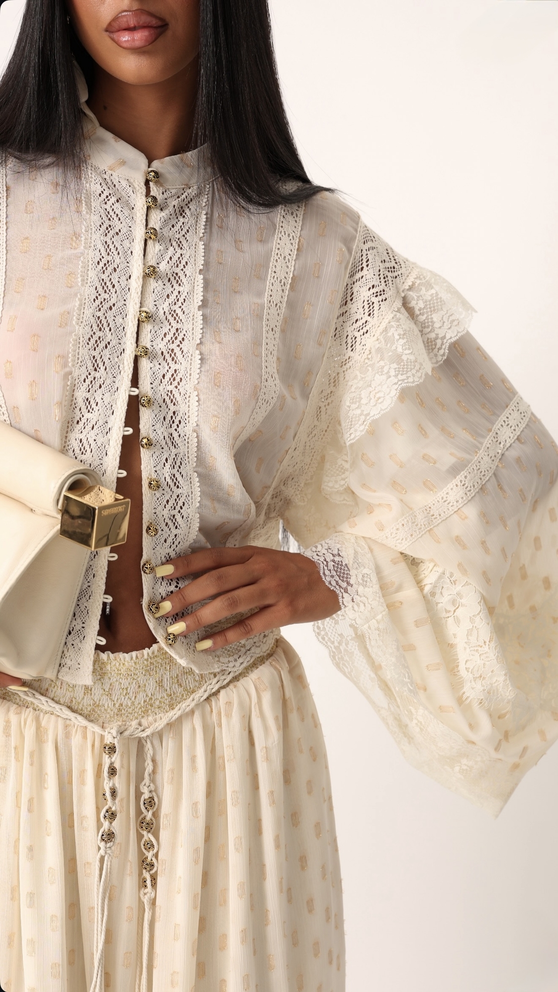 Комплект в екрю “Boho”