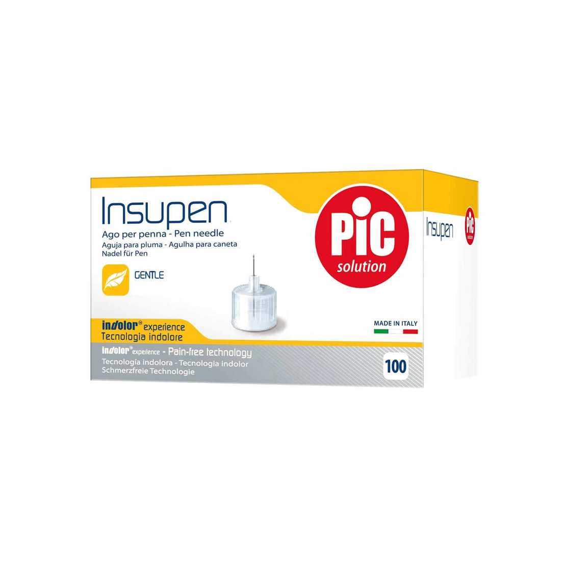 Игли за писалка (Insupen - PIC Solution Italy) - 100 бр. (1 кутия)