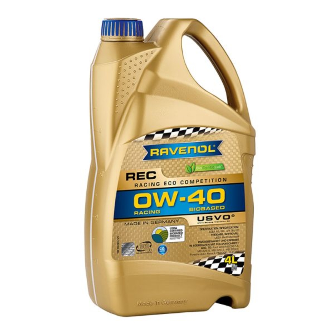 Моторно масло RAVENOL Racing Eco Competition REC SAE 0W-40 4л.