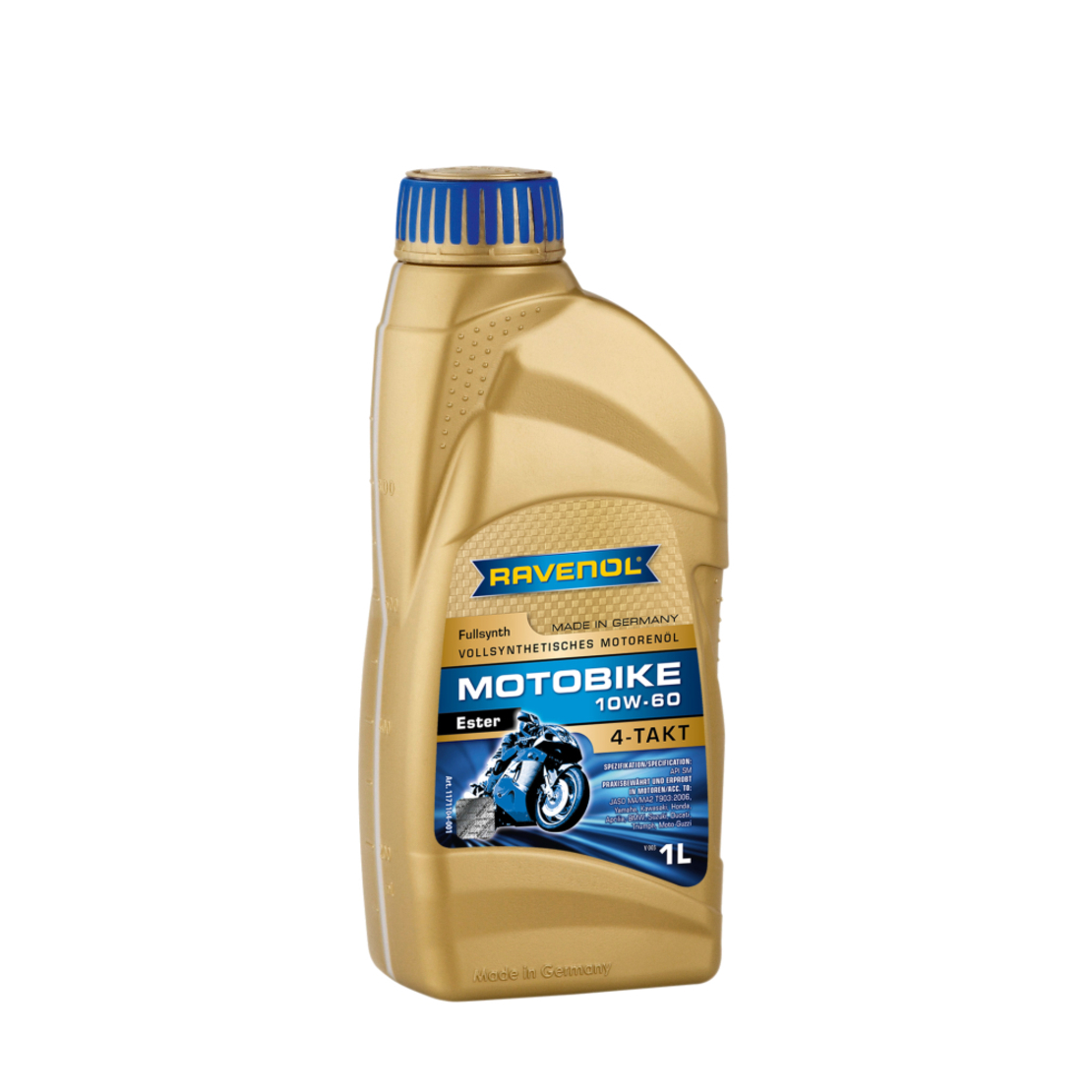 Моторно масло RAVENOL Motobike 4-T Ester 10W-60 1л.