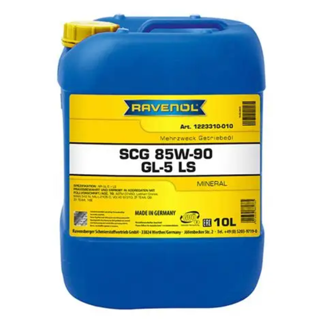 Трансмисионно масло RAVENOL Sper-Hyp-LS 85W-90 GL-5 20л. BIB