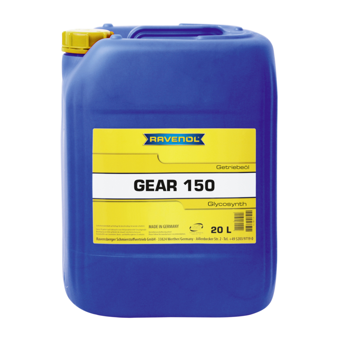Синтетично редукторно масло RAVENOL Glycosynth Gear 150 20л.