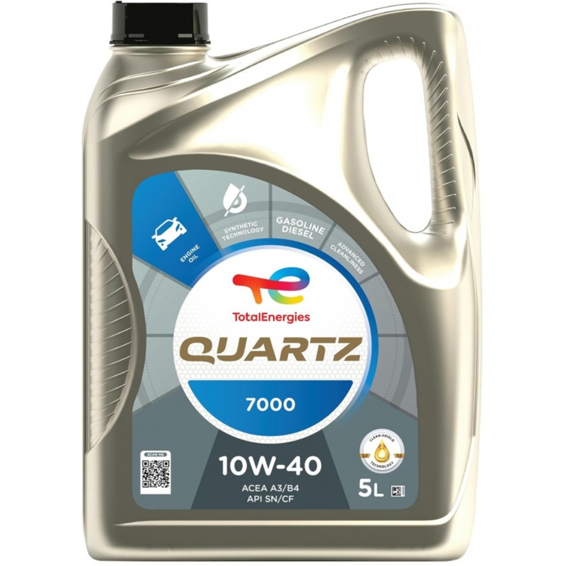 Масло TOTAL QUARTZ 7000 10W40 - 5L
