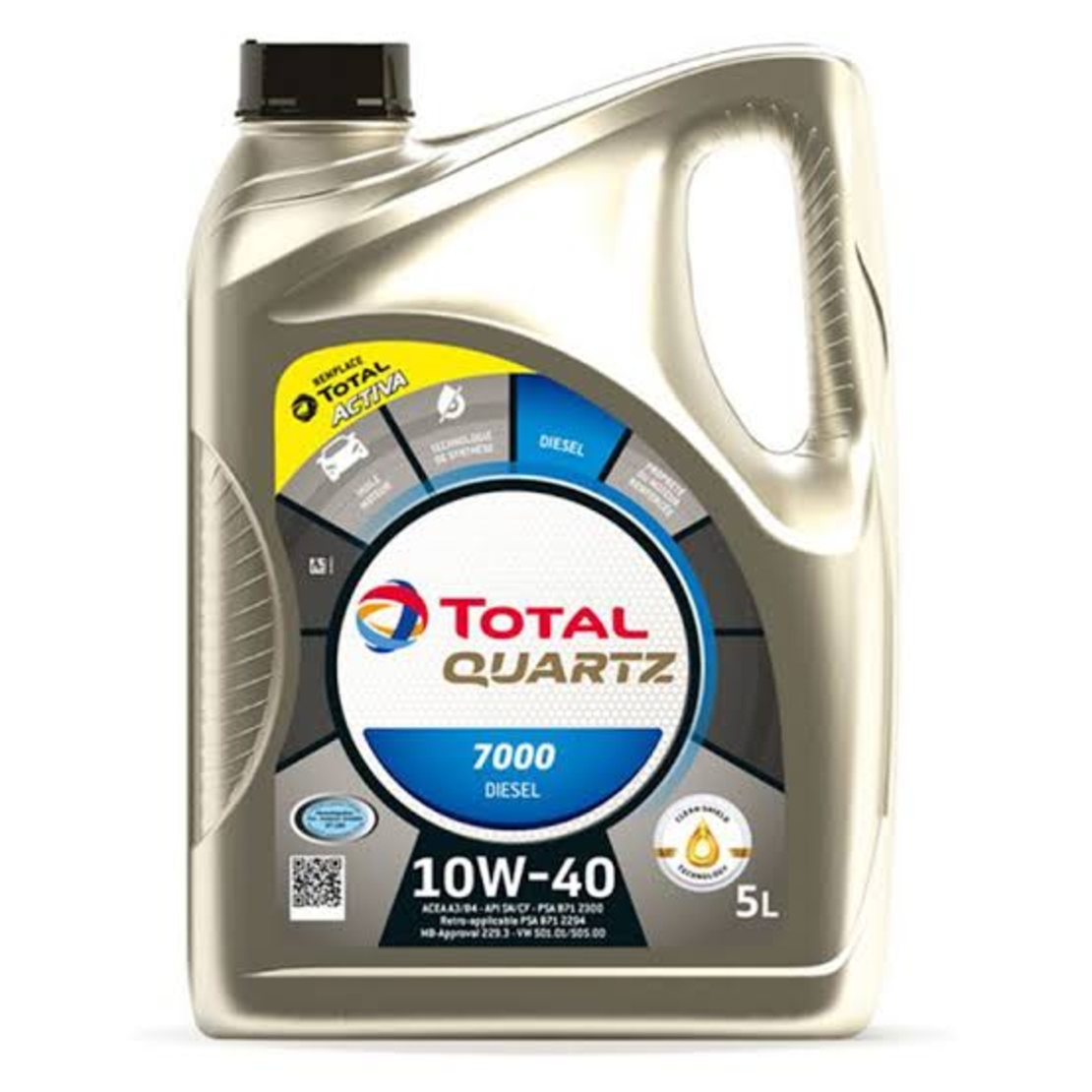 Масло TOTAL QUARTZ 7000 DIESEL 10W40 - 5L
