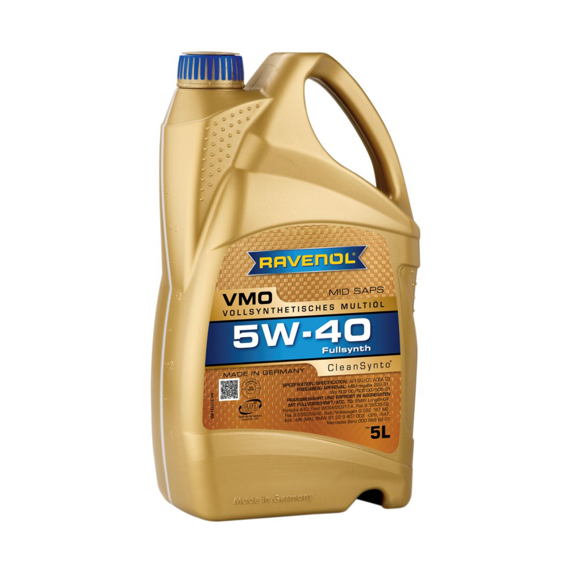 Моторно масло RAVENOL VMO 5W-40 5л.