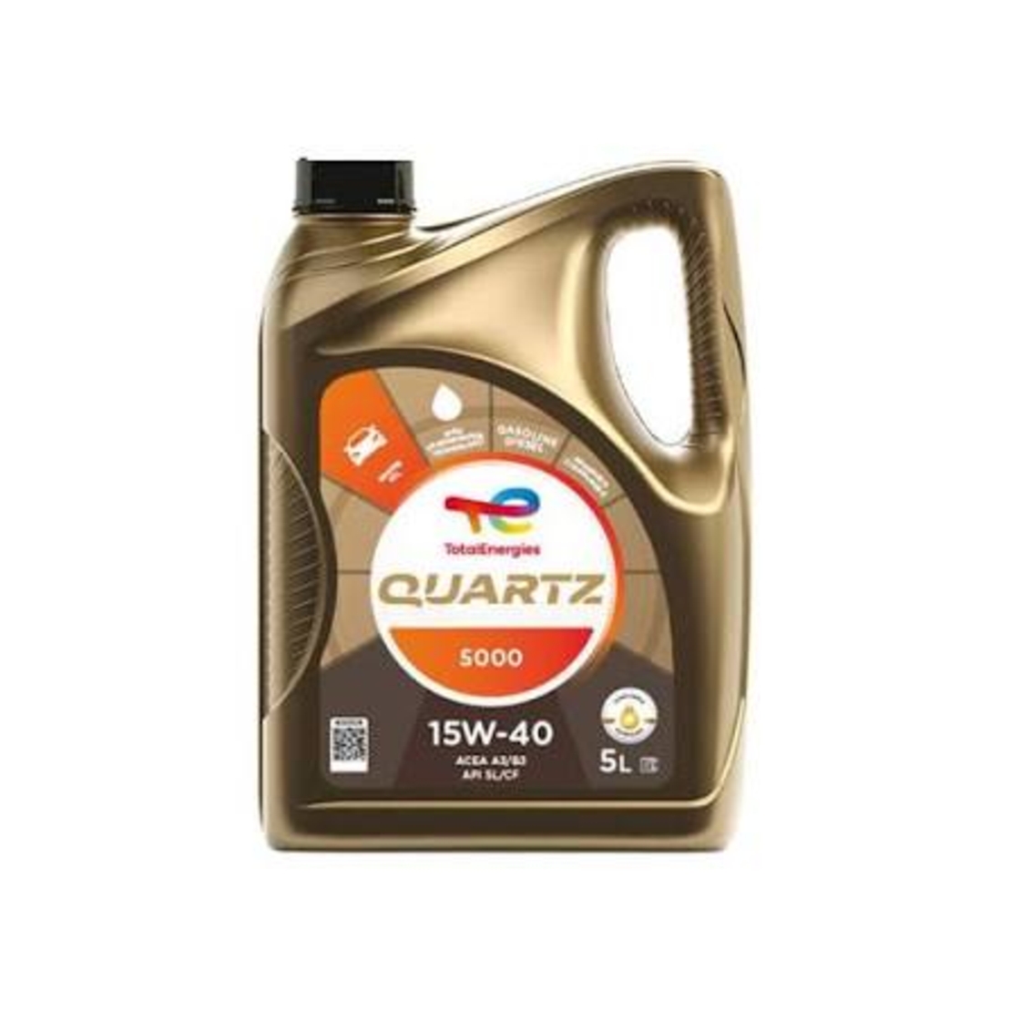 Масло TOTAL QUARTZ 5000 15W-40 - 5L