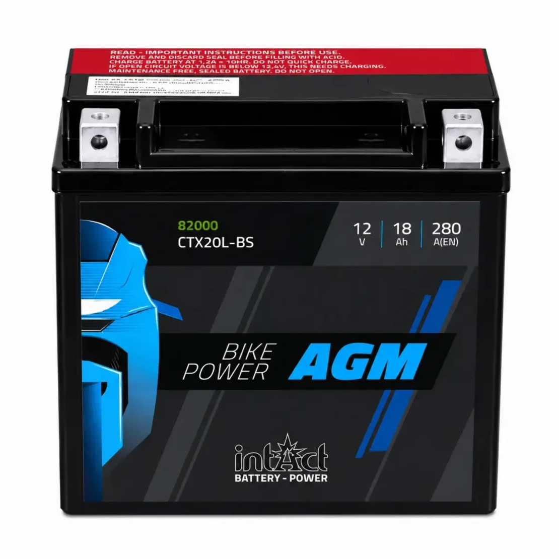 Мото акумулатор intAct Bike-Power AGM YTX20L-BS CTX20L-BS 280A