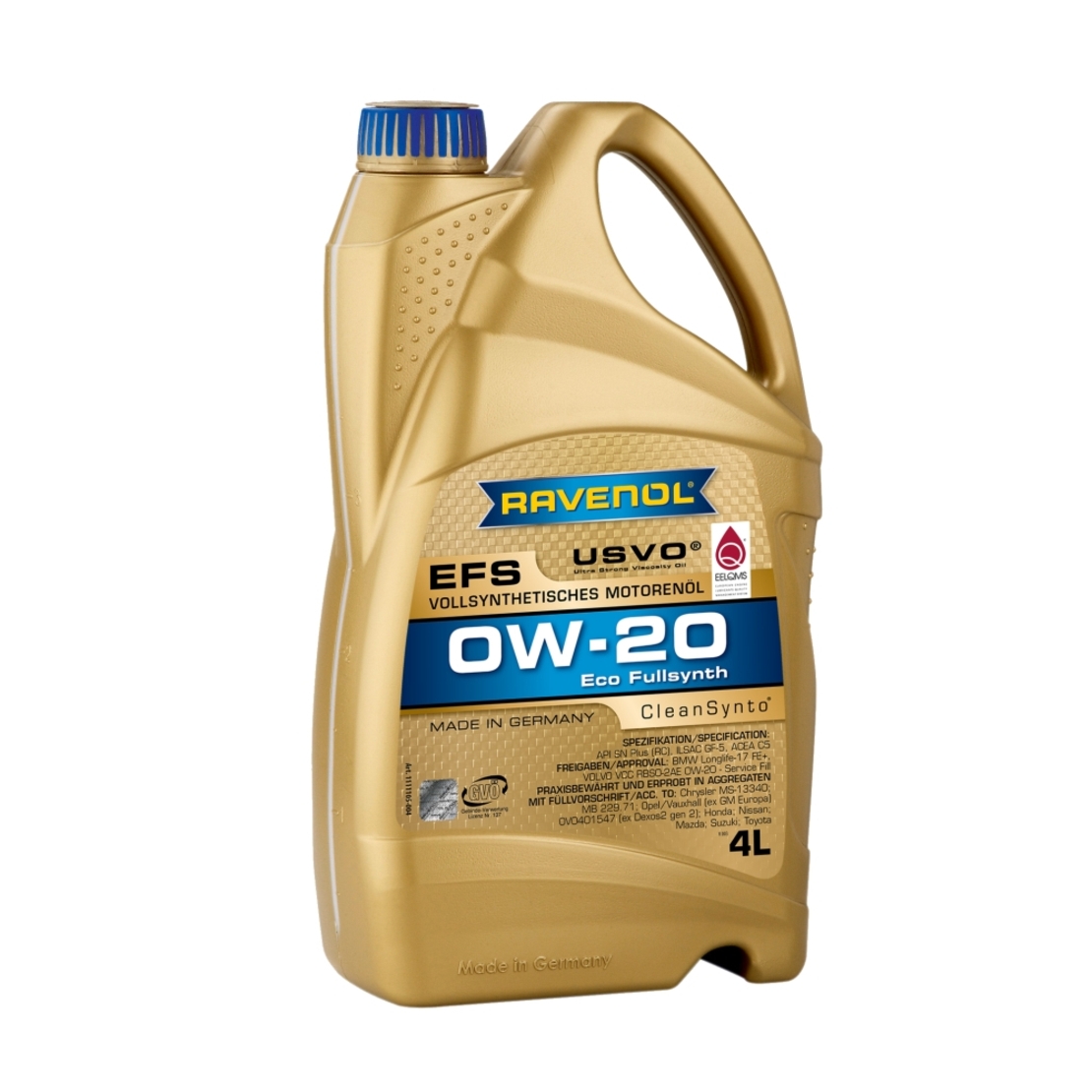 Моторно масло RAVENOL EFS EcoFullSynth. 0W-20 4л.