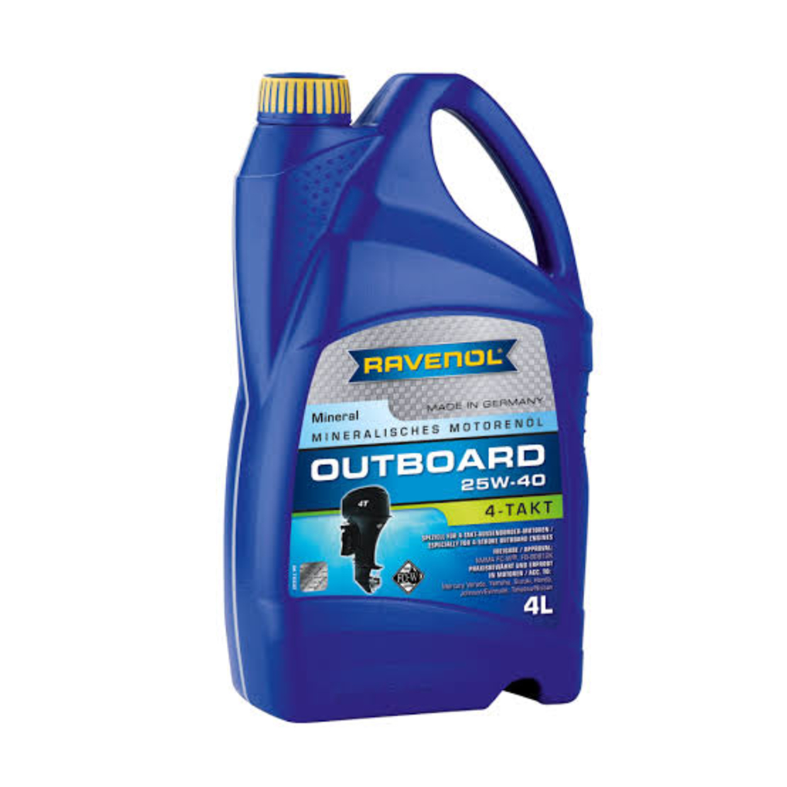 Моторно масло RAVENOL Outboardoel 4T 25W-40 4л.