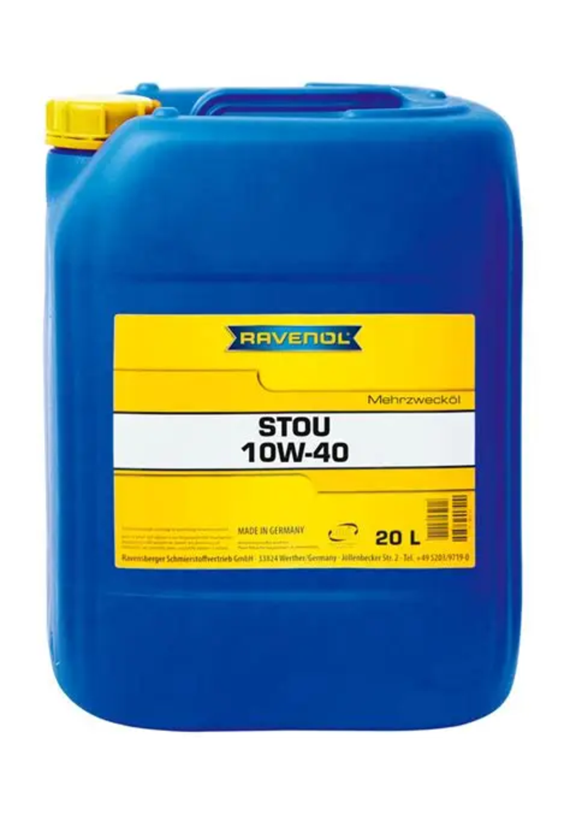 Универсално моторно масло RAVENOL STOU 10W-40 20л.