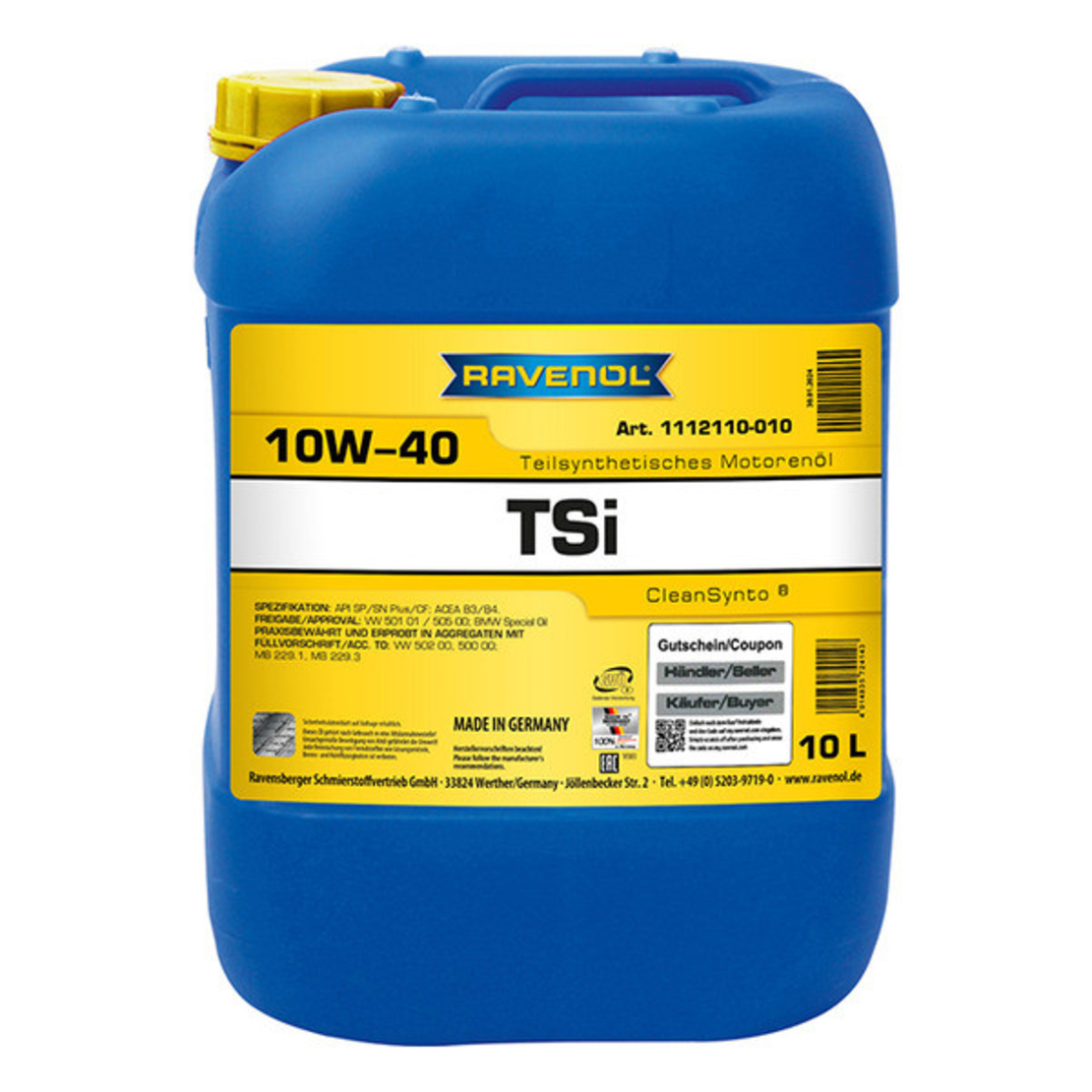 Универсално моторно масло RAVENOL STOU 10W-40 60л.