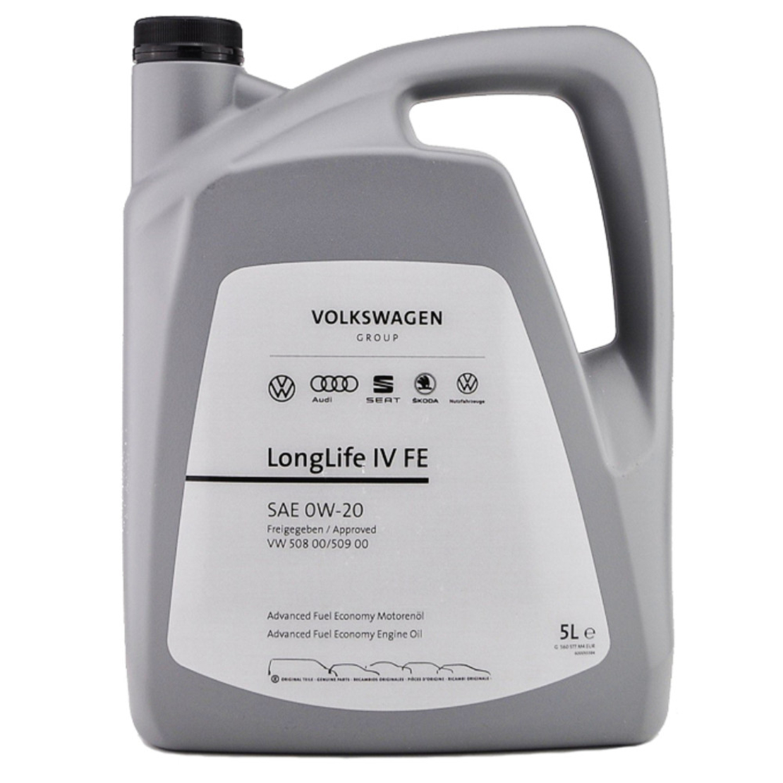 Масло VW LongLife IV FE 0W-20 –  5 Литра G   S60 577 M4