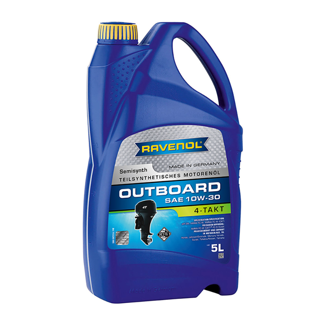 Моторно масло RAVENOL Outboardoel 4T SAE 10W-30 5л.