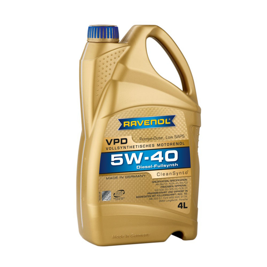 Моторно масло RAVENOL VPD 5W-40 4л.