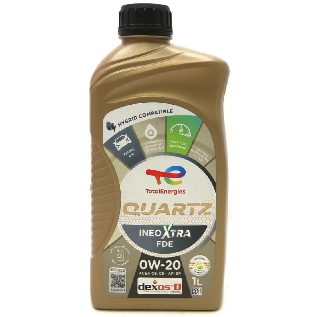 Mасло TOTAL QUARTZ XTRA FDE 0W-20 - 1 Литър