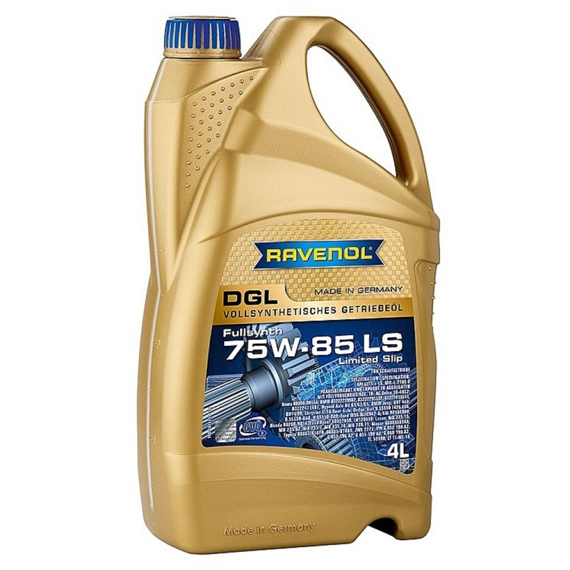 Трансмисионно масло RAVENOL DGL SAE 75W-85 GL-5 LS 4л.