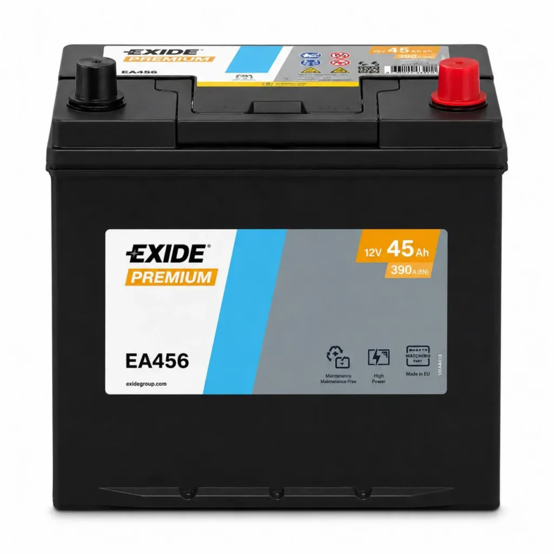 Акумулатор Exide Premium JIS 12V 45Ah 390A EA456 /д+/