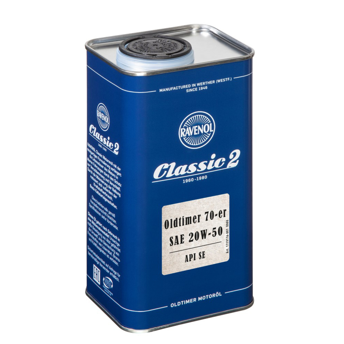 Ретро моторно масло RAVENOL Oldtimer 70-er 20W-50 1л.