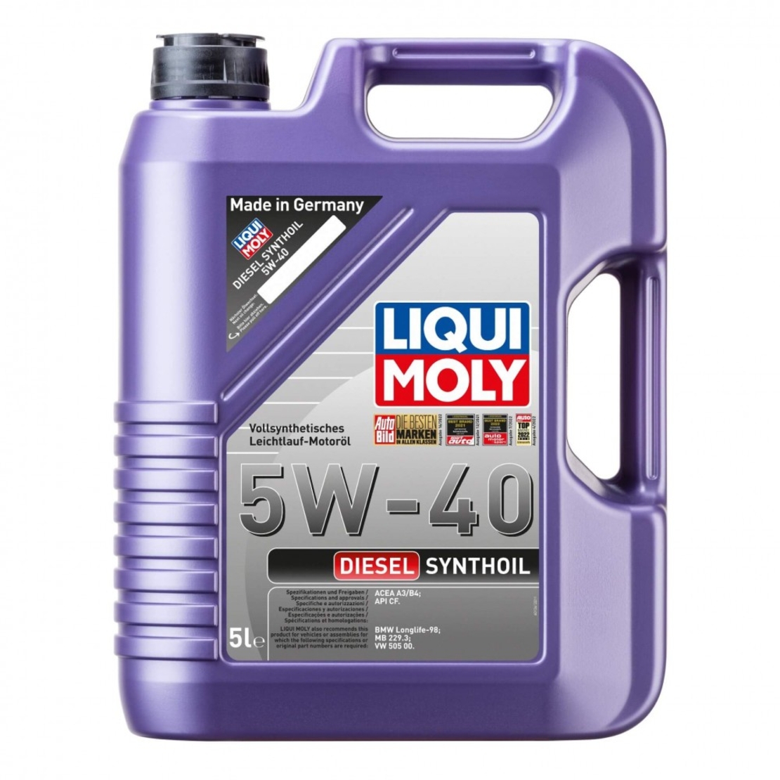 Масло LIQUI MOLY Diesel Synthoil 5W‑40 - 5 Литра
