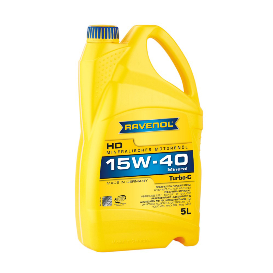 Моторно масло RAVENOL Turbo-C HD-C 15W-40 5л.