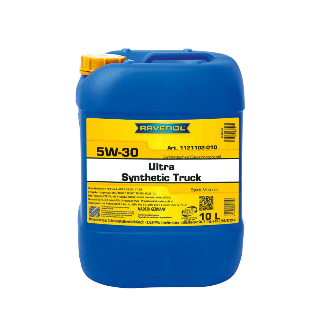 Моторно масло RAVENOL Ultra Synthetik Truck 5W-30 10л.
