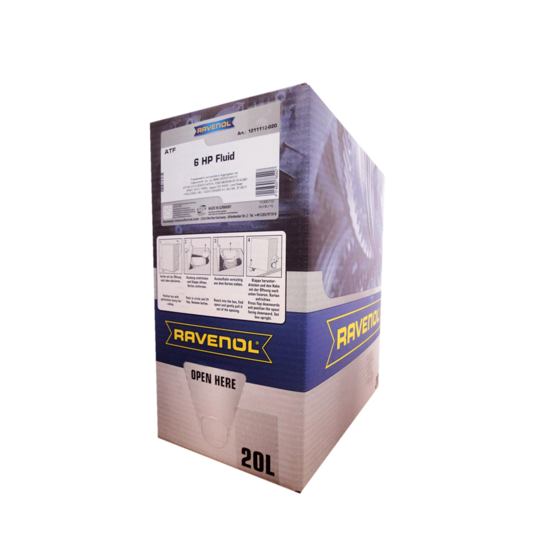 Трансмисионно масло RAVENOL ATF 6 HP Fluid 20л. BIB